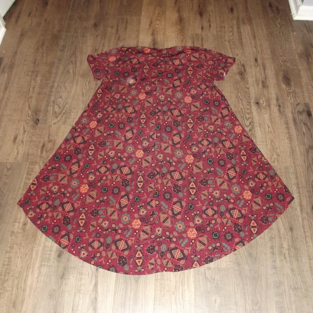 Lula Roe - XL Soft Flowy Mid-knee Dress